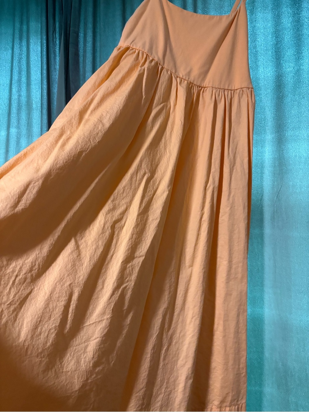 Old Navy Peach-Orange Sleeveless Midi Dress - Picture 3 of 5